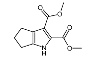 dimethyl 1,4,5,6-tetrahydrocyclopentapyrrole-2,3-dicarboxylate结构式