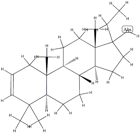 (17ξ)-4,4-Dimethyl-5α-pregn-2-en-17-ol结构式