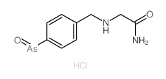 2-[(4-arsorosophenyl)methylamino]acetamide,hydrochloride结构式