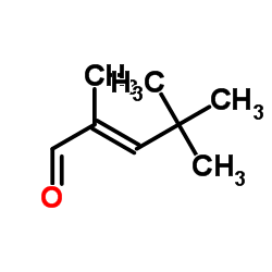 2,4,4-Trimethyl-2-pentenal Structure