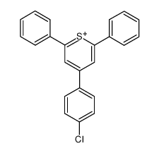 4-(4-Chloro-phenyl)-2,6-diphenyl-thiopyranylium Structure