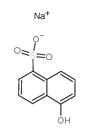 Sodium 5-hydroxynaphthalene-1-sulphonate Structure