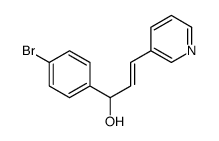 (E)-1-(4-bromophenyl)-3-pyridin-3-ylprop-2-en-1-ol结构式