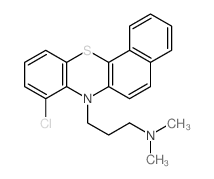 3-(8-chloro-7H-benzo[c]phenothiazin-7-yl)-N,N-dimethyl-1-propanamine结构式
