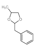1,3-Dioxolane, 4-methyl-2- (phenylmethyl)-结构式
