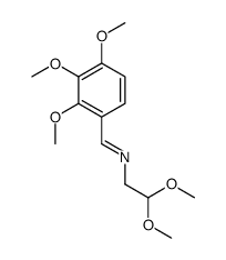 ETHANAMINE, 2,2-DIMETHOXY-N-[(2,3,4-TRIMETHOXYPHENYL)METHYLENE]- Structure