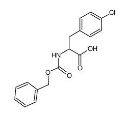 Z-4-氯-DL-苯丙氨酸结构式