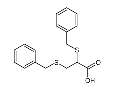 2,3-bis-benzylsulfanyl-propionic acid Structure