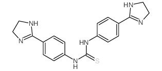 1,3-bis[4-(4,5-dihydro-1H-imidazol-2-yl)phenyl]thiourea结构式