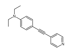 N,N-diethyl-4-(2-pyridin-4-ylethynyl)aniline Structure