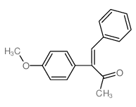 3-Buten-2-one, 3-(4-methoxyphenyl)-4-phenyl- (en)结构式