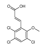 3-(2,3,5-trichloro-6-methoxyphenyl)prop-2-enoic acid结构式