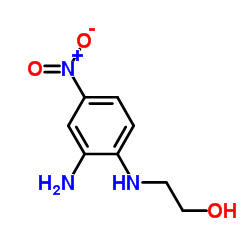 2-(2-氨基-4-硝基苯胺基)乙醇结构式