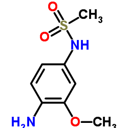 N-(4-氨基-3-甲氧基苯基)甲磺酰胺结构式