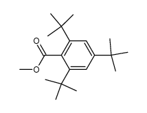 2,4,6-tri-tert-butyl-benzoic acid methyl ester Structure
