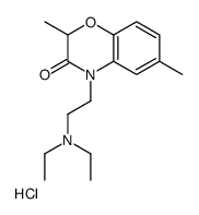 2-(2,6-dimethyl-3-oxo-1,4-benzoxazin-4-yl)ethyl-diethylazanium,chloride结构式