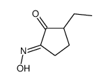 2-ethyl-5-hydroxyiminocyclopentan-1-one结构式