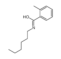 N-hexyl-2-methylbenzamide Structure
