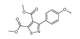 dimethyl 3-(4-methoxyphenyl)-1,2-thiazole-4,5-dicarboxylate Structure