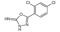 5-(2,4-二氯苯基)-1,3,4-噁二唑-2-胺结构式