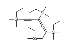 (2,3-Hexadien-5-yne-1,2,4,6-tetryl)tetrakis(dimethylethylsilane)结构式