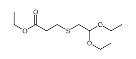 ethyl 3-(2,2-diethoxyethylsulfanyl)propanoate结构式