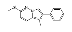 1-methyl-6-methylsulfanyl-2-phenylimidazo[1,2-b]pyridazin-4-ium,iodide Structure