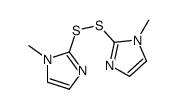 1,2-双(1-甲基-1H-咪唑-2-基)二硫烷结构式