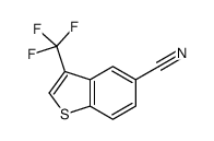 3-(trifluoromethyl)-1-benzothiophene-5-carbonitrile结构式