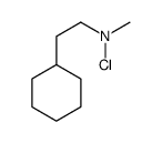 N-chloro-2-cyclohexyl-N-methylethanamine结构式
