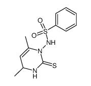 1-benzenesulfonylamino-4,6-dimethyl-3,4-dihydro-1H-pyrimidine-2-thione Structure