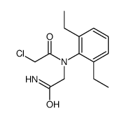 2-(N-(2-chloroacetyl)-2,6-diethylanilino)acetamide结构式