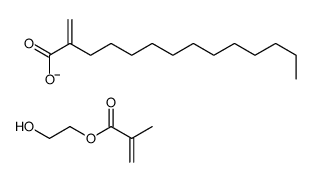 2-hydroxyethyl 2-methylprop-2-enoate,2-methylidenetetradecanoate结构式