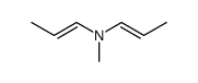 methylbis(1-propenyl)amine Structure