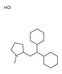 2-(2,2-dicyclohexylethyl)-1-methylpyrrolidine,hydrochloride Structure