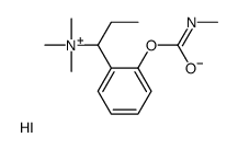 trimethyl-[1-[2-(methylcarbamoyloxy)phenyl]propyl]azanium,iodide Structure