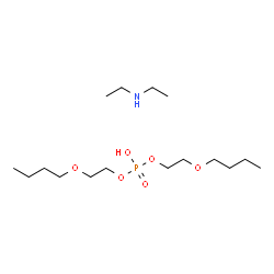 diethylammonium bis(2-butoxyethyl) phosphate Structure