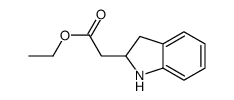 ethyl 2-(2,3-dihydro-1H-indol-2-yl)acetate结构式