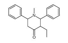 3-ethyl-1-methyl-2,6-diphenylpiperidin-4-one Structure
