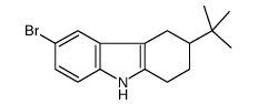 6-bromo-3-tert-butyl-2,3,4,9-tetrahydro-1H-carbazole Structure