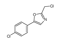 2-(氯甲基)-5-(4-氯苯基)恶唑结构式