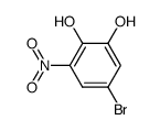 5-Bromo-3-nitrobenzene-1,2-diol Structure