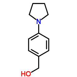 (4-吡咯烷-1-基苯基)甲醇结构式