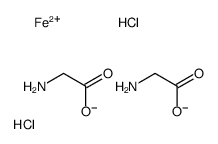 2-aminoacetate,iron(2+),dihydrochloride Structure