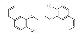 2-methoxy-4-[(E)-prop-1-enyl]phenol,2-methoxy-4-prop-2-enylphenol结构式