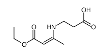 3-[(4-ethoxy-4-oxobut-2-en-2-yl)amino]propanoic acid结构式
