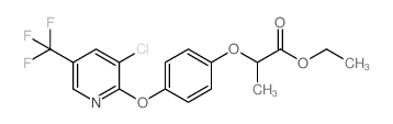 ETHYL 2-(4-((3-CHLORO-5-(TRIFLUOROMETHYL)PYRIDIN-2-YL)OXY)PHENOXY)PROPANOATE结构式