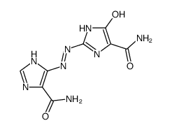 4-carbamoyl-2-(4-carbamoylimidazol-5-ylazo)imidazolium-5-olate Structure