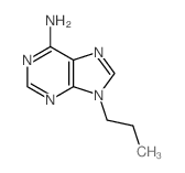 9-丙基-9H-嘌呤-6-胺结构式