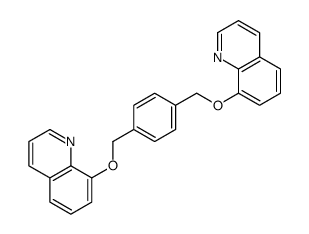 8-[[4-(quinolin-8-yloxymethyl)phenyl]methoxy]quinoline结构式